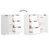 vidaXL Sideboard White Engineered Wood