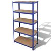 Storage Shelf Garage Storage Organizer Blue