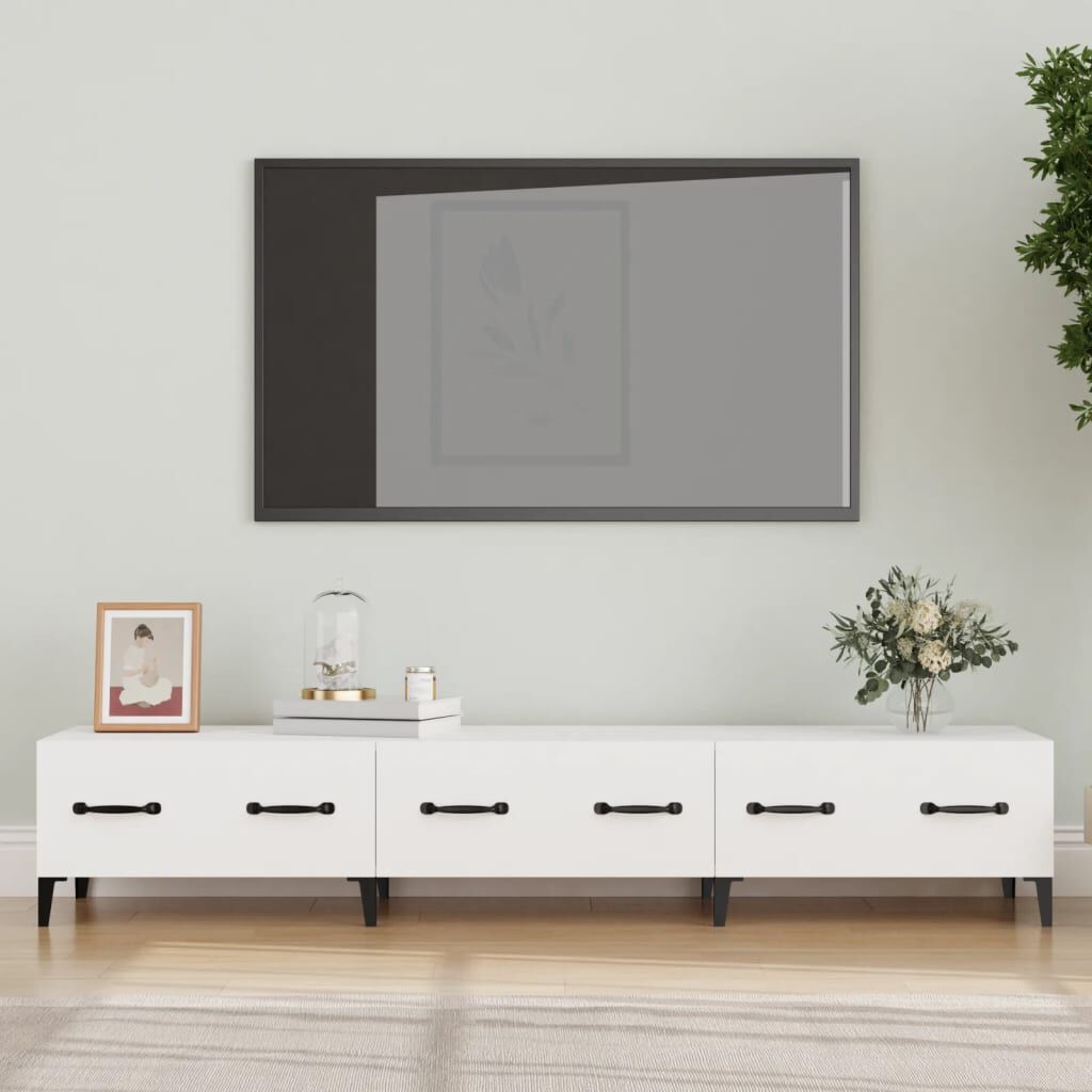 vidaXL TV Cabinet White 150x34,5x30 cm Engineered Wood
