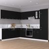 vidaXL Hanging Corner Cabinet Lyon Black 57x57x60 cm Engineered Wood