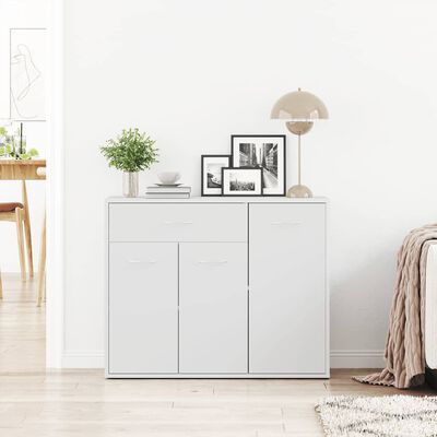 vidaXL Sideboard White 88x30x70 cm Engineered Wood, white vidaXL Sideboard White 88x30x70 cm Engineered Wood