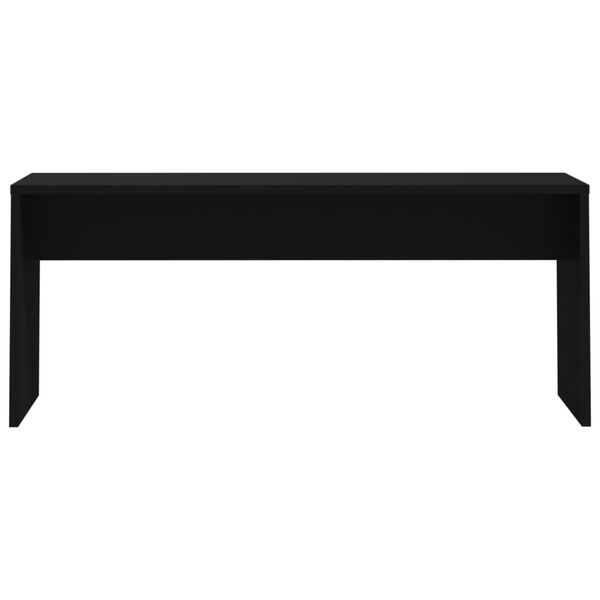 vidaXL 3 Piece Dining Set Black Engineered Wood