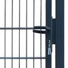 vidaXL 2D Fence Gate (Single) Anthracite Grey 100x120 cm