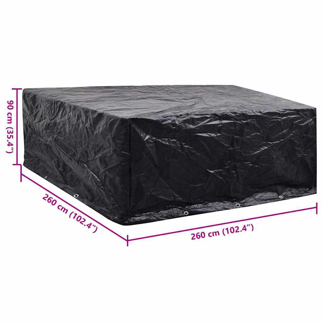 vidaXL Garden Furniture Cover 10 Eyelets 260 x 260 x 90 cm