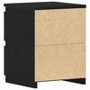 vidaXL Bedside Cabinets 2 pcs Black 30x30x40 cm Engineered Wood