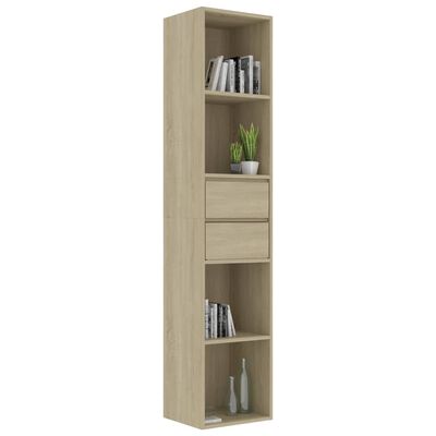 vidaXL Book Cabinet Sonoma Oak 36x30x171 cm Engineered Wood, sonoma oak vidaXL Book Cabinet Sonoma Oak 36x30x171 cm Engineered Wood