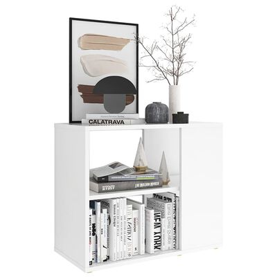 vidaXL Side Cabinet White 60x30x50 cm Engineered Wood, white vidaXL Side Cabinet White 60x30x50 cm Engineered Wood