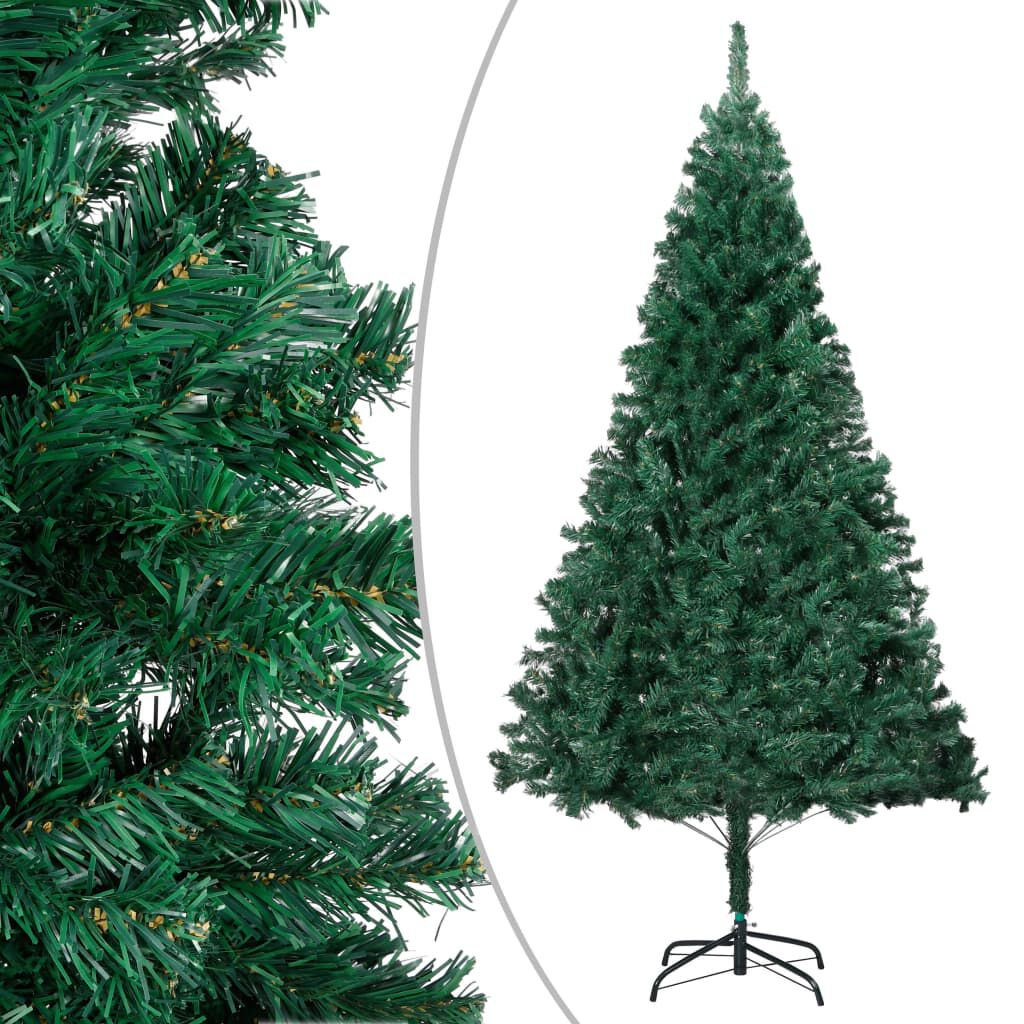 vidaXL Artificial Pre-lit Christmas Tree with Thick Branches Green 120 cm