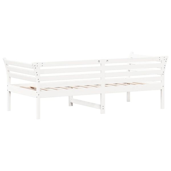 vidaXL Day Bed without Mattress White 90x200 cm Solid Wood Pine