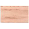 vidaXL Table Top Light Brown 80x50x2 cm Treated Solid Wood Oak