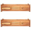 vidaXL Garden Raised Beds 2 pcs Acacia Wood 100x30x25 cm