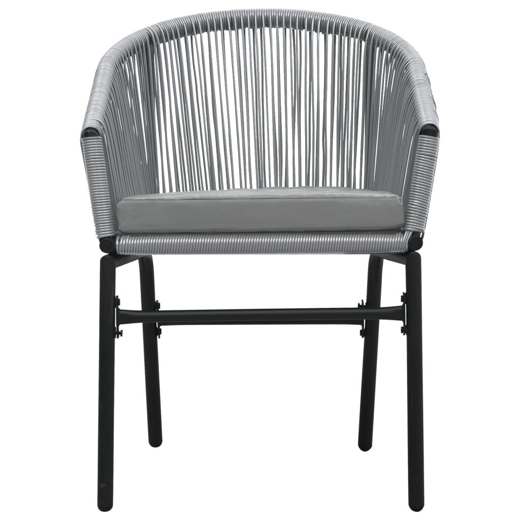 vidaXL 7 Piece Garden Dining Set Grey