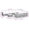 vidaXL 11 Piece Garden Sofa Set with Cushions Black Poly Rattan