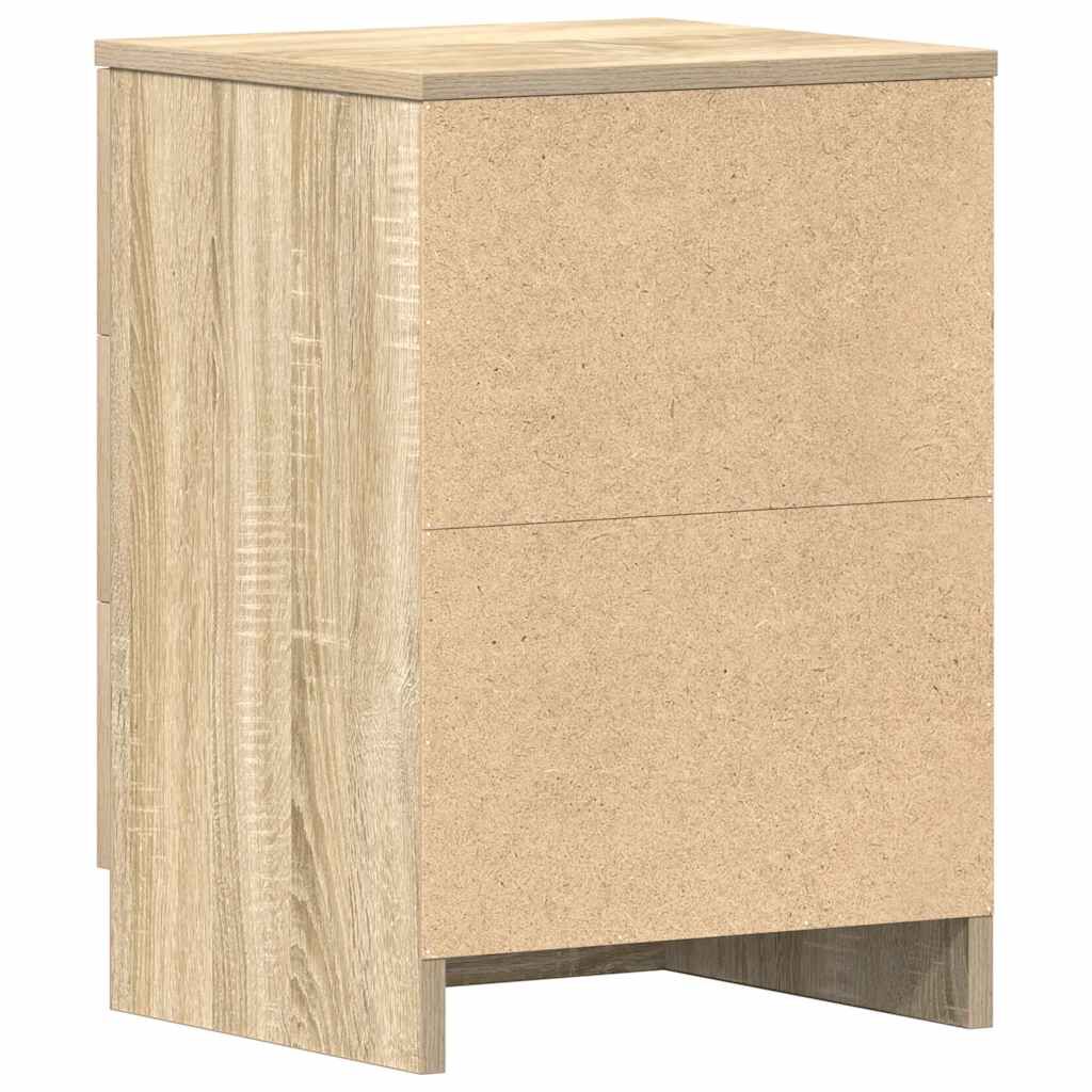 vidaXL Bedside Cabinets 2 pcs Sonoma Oak 38x35x56 cm Engineered Wood