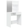 vidaXL Dressing Table with Mirror White 74,5x40x141 cm
