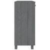 vidaXL Sideboard HAMAR Dark Grey 85x35x80 cm Solid Wood Pine