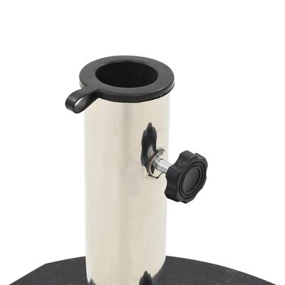 vidaXL Parasol Base Granite 28.5 kg Round Black, Black vidaXL Parasol Base Granite 28.5 kg Round Black