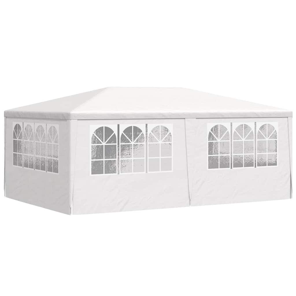 vidaXL Professional Party Tent with Side Walls 4x6 m White 90 g/m?