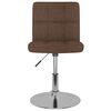 vidaXL Swivel Dining Chairs 4 pcs Brown Fabric