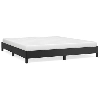vidaXL Bed Frame without Mattress Black 180x200 cm Super King Faux Leather, black vidaXL Bed Frame without Mattress Black 180x200 cm Super King Faux Leather