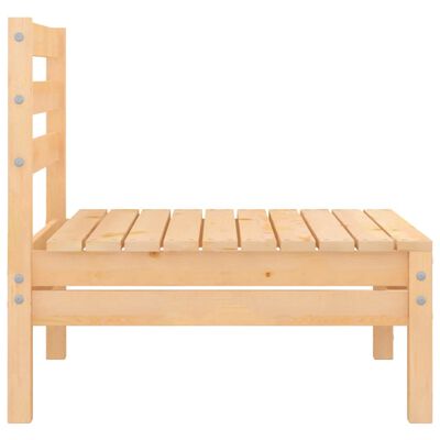 vidaXL 4 Piece Garden Lounge Set Solid Pinewood, natural vidaXL 4 Piece Garden Lounge Set Solid Pinewood