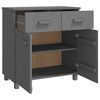 vidaXL Sideboard HAMAR Dark Grey 79x40x80 cm Solid Wood Pine