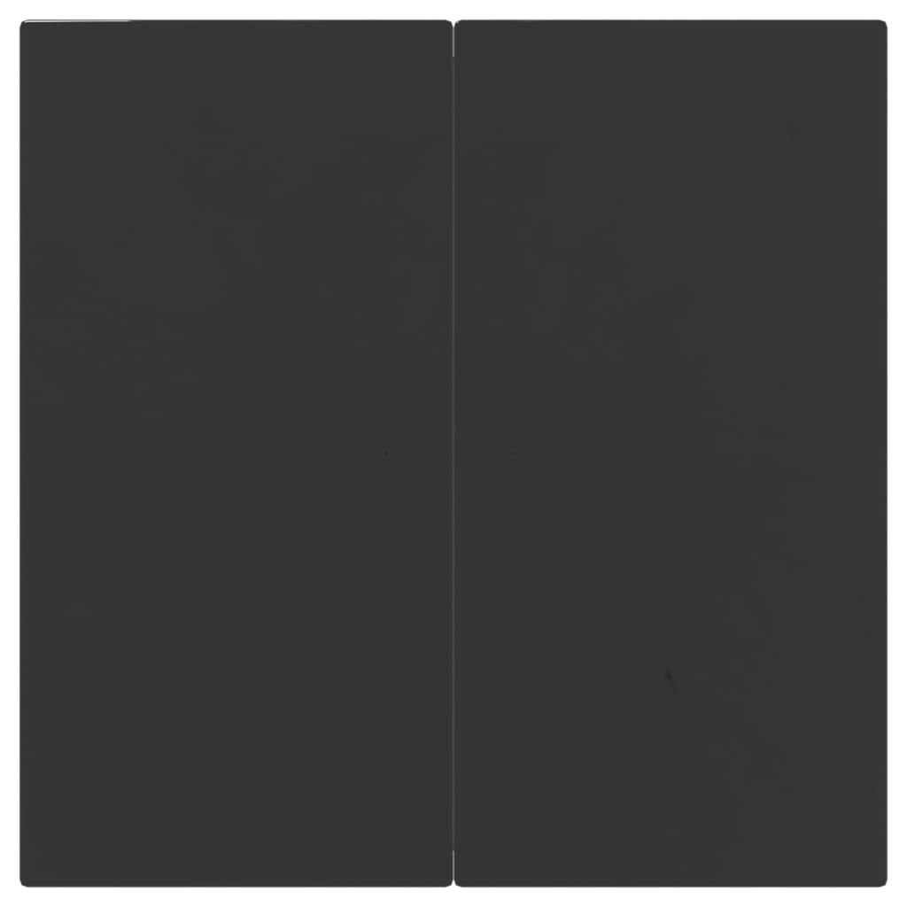 vidaXL 3 Piece Garden Dining Set Black Poly Rattan