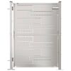 vidaXL Garden Gate 100x120 cm Stainless Steel