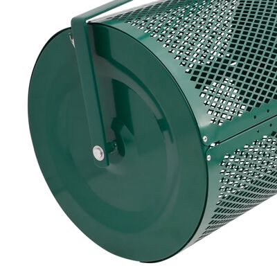 vidaXL Compost Spreader 75L Green Ø40x60 cm Steel,  vidaXL Compost Spreader 75L Green Ø40x60 cm Steel