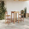 vidaXL Bar Table Solid Acacia Wood 60x60x105 cm