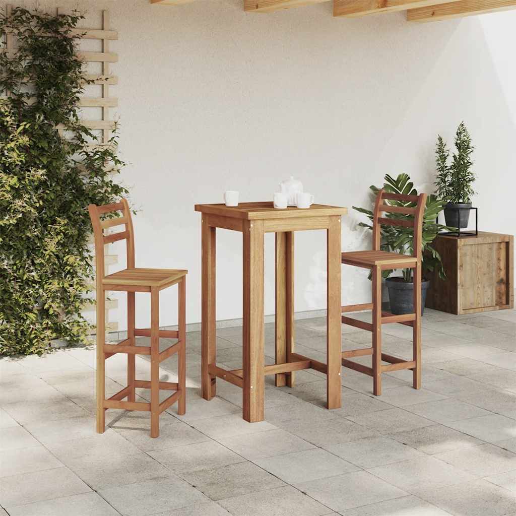 vidaXL Bar Table Solid Acacia Wood 60x60x105 cm