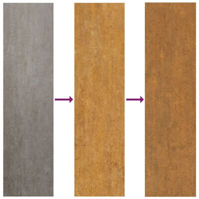 vidaXL Garden Wall Decoration 55x55 cm Corten Steel Sun Design