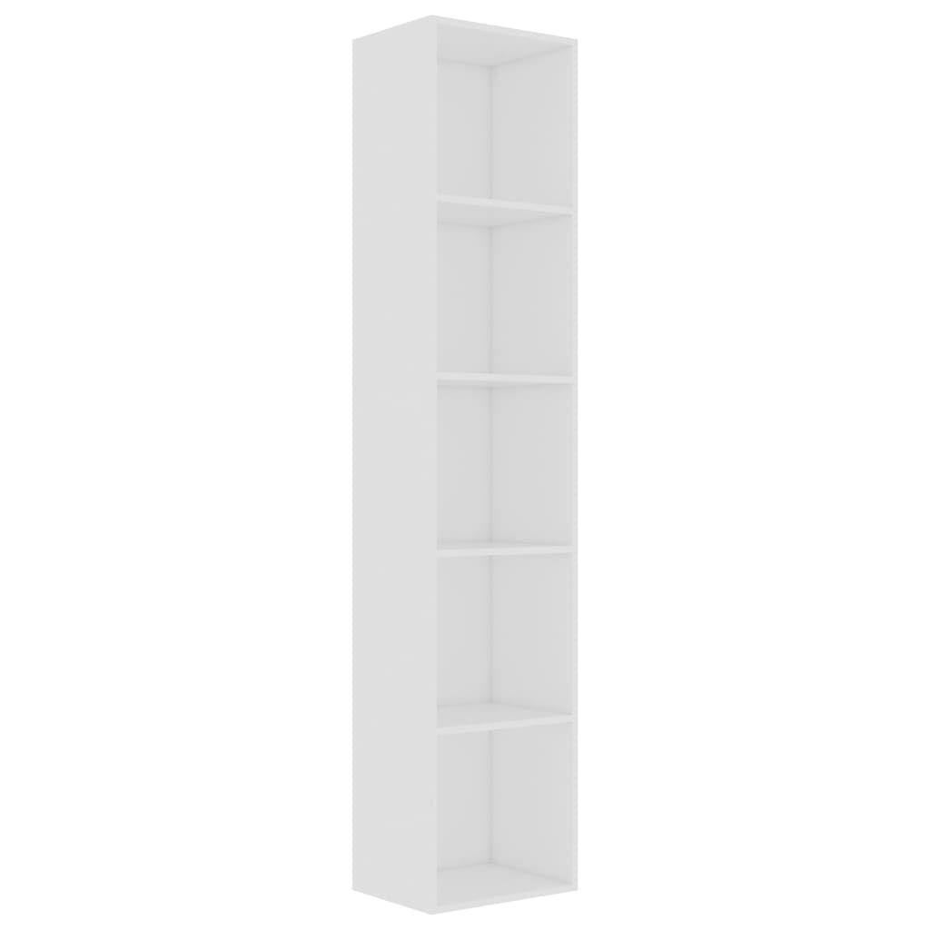 vidaXL Book Cabinet White 40x30x189 cm Engineered Wood