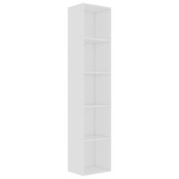 vidaXL Book Cabinet White 40x30x189 cm Engineered Wood, white vidaXL Book Cabinet White 40x30x189 cm Engineered Wood