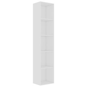 vidaXL Book Cabinet White 40x30x189 cm Engineered Wood