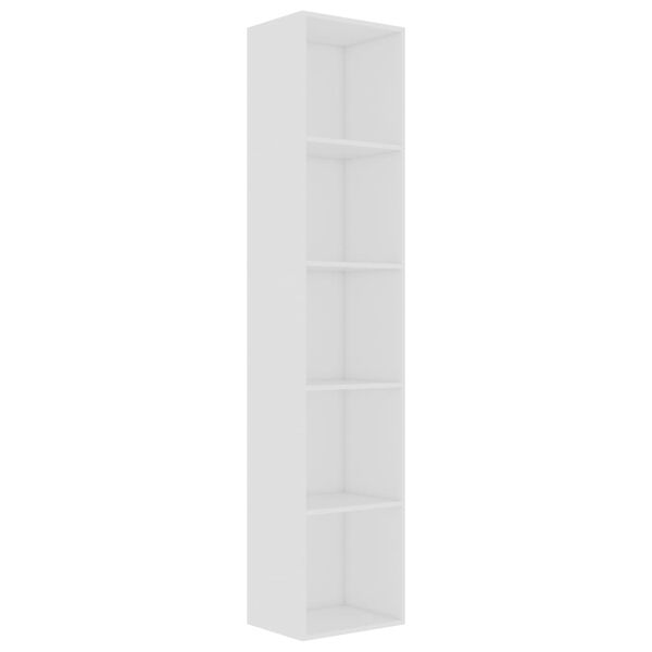 vidaXL Book Cabinet White 40x30x189 cm Engineered Wood