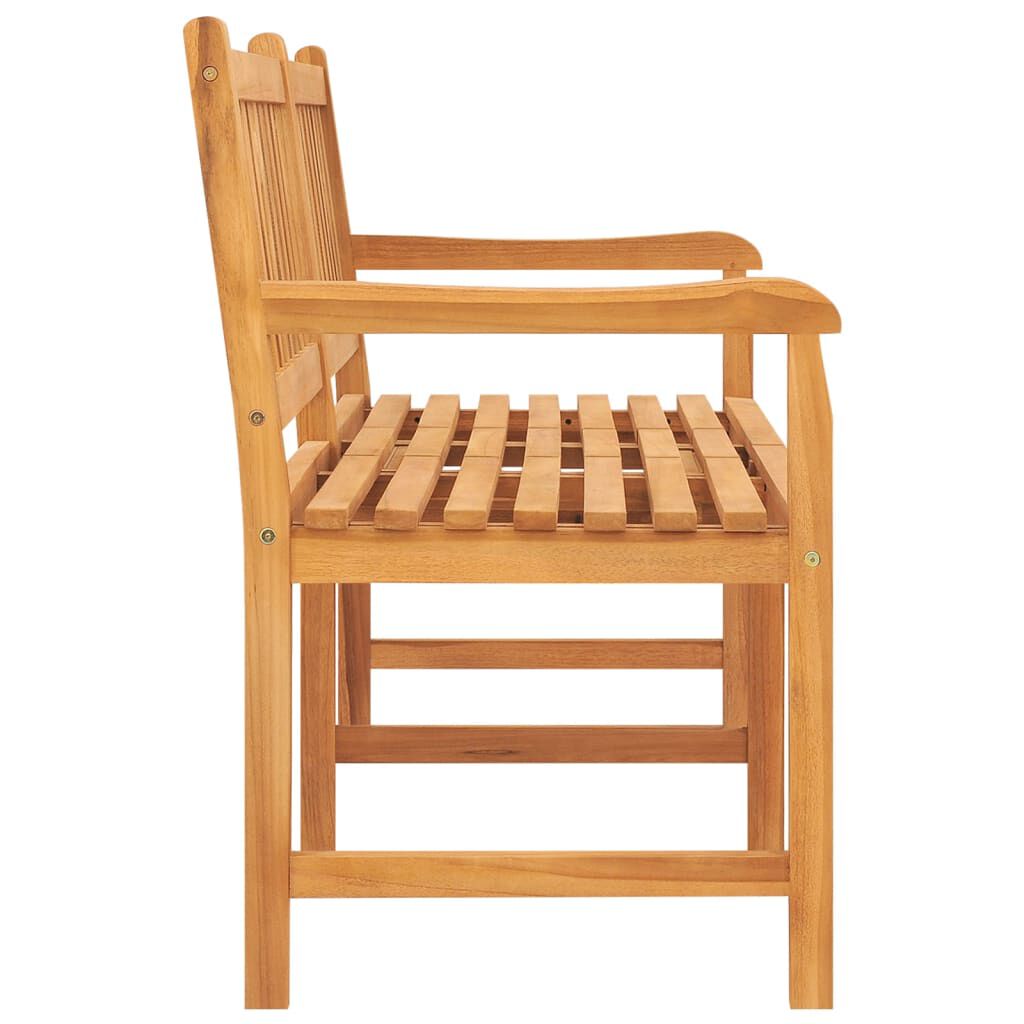 vidaXL 3-Seater Garden Bench with Table 150 cm Solid Teak Wood