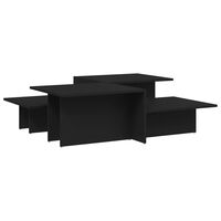 vidaXL Coffee Tables 2 pcs Black Engineered Wood, black vidaXL Coffee Tables 2 pcs Black Engineered Wood