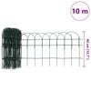 vidaXL Garden Border Fence Powder-coated Iron 10x0.4 m