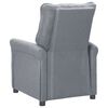 vidaXL Recliner Chair Light Grey Fabric