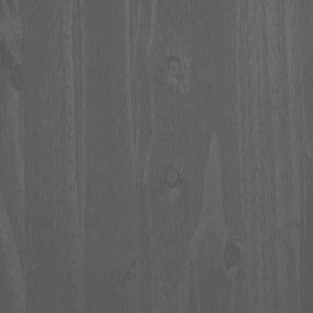 vidaXL Sideboard HAMAR Light Grey 79x40x80 cm Solid Wood Pine