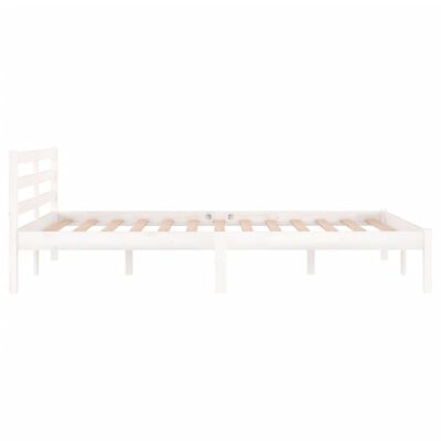 vidaXL Bed Frame without Mattress Solid Wood Pine 120x200cm White, white vidaXL Bed Frame without Mattress Solid Wood Pine 120x200cm White