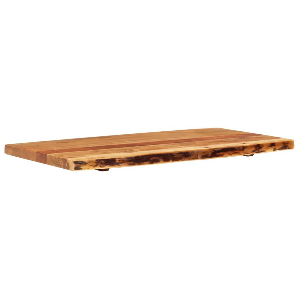 vidaXL Bathroom Vanity Top Solid Acacia Wood 100x52x3.8 cm