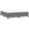vidaXL Bed Frame without Mattress Dark Grey 180x200 cm Super King Fabric