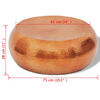 vidaXL Hammered Aluminium Coffee Table Brass/Copper Colour