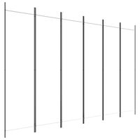 vidaXL 6-Panel Room Divider White 300x200 cm Fabric