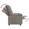 vidaXL Recliner Chair Taupe Fabric