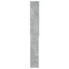 vidaXL Washing Machine Cabinet Concrete Grey 64x25.5x190 cm