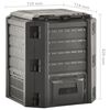 vidaXL Garden Composter Black 380 L