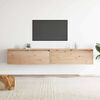 vidaXL Wall Cabinets 2pcs 100x30x35 cm Solid Wood Pine